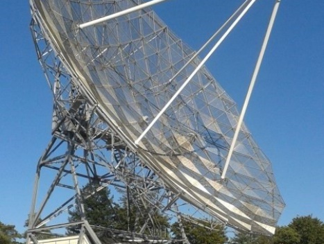 Foto: De gerestaureerde radiotelescoop